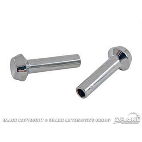 Mustang Door Lock Knobs Chrome 67