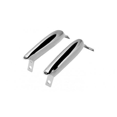 Mustang Front Bumper Overriders Chrome 67-68