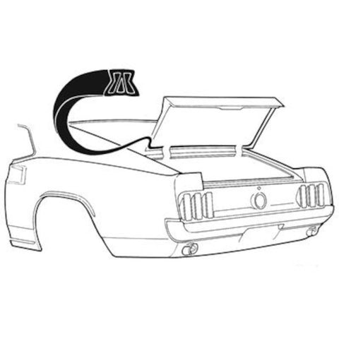 Mustang Trunk/Boot Seal Fastback 69-70