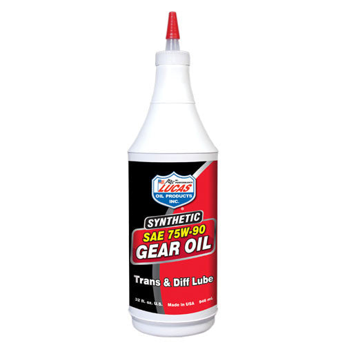 Lucas Oil Synthetic Gear Oil 75W90 Quart Chilimoto Speed Shop